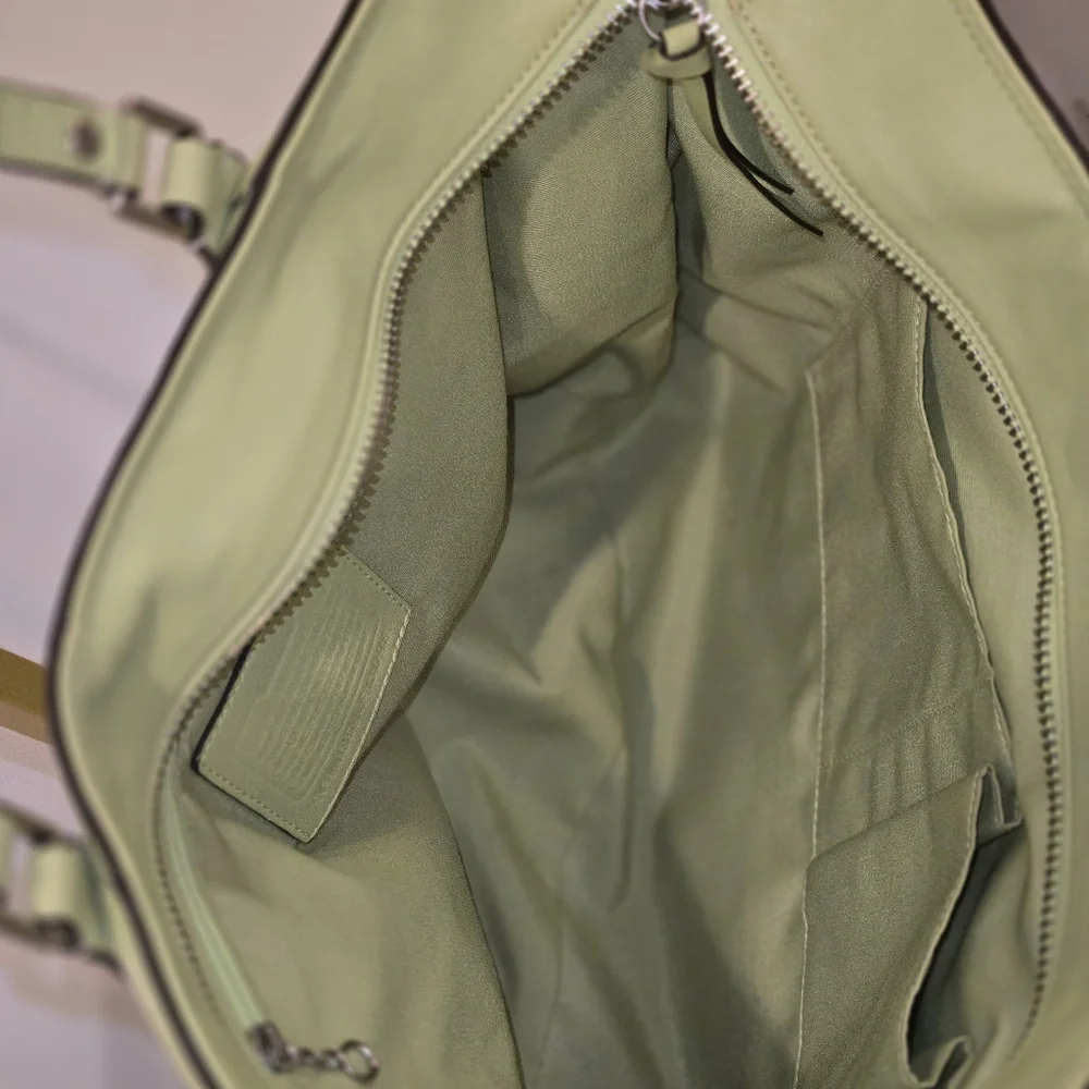 Coach Light Green Leather Tote Bag - Picture 16 of 16